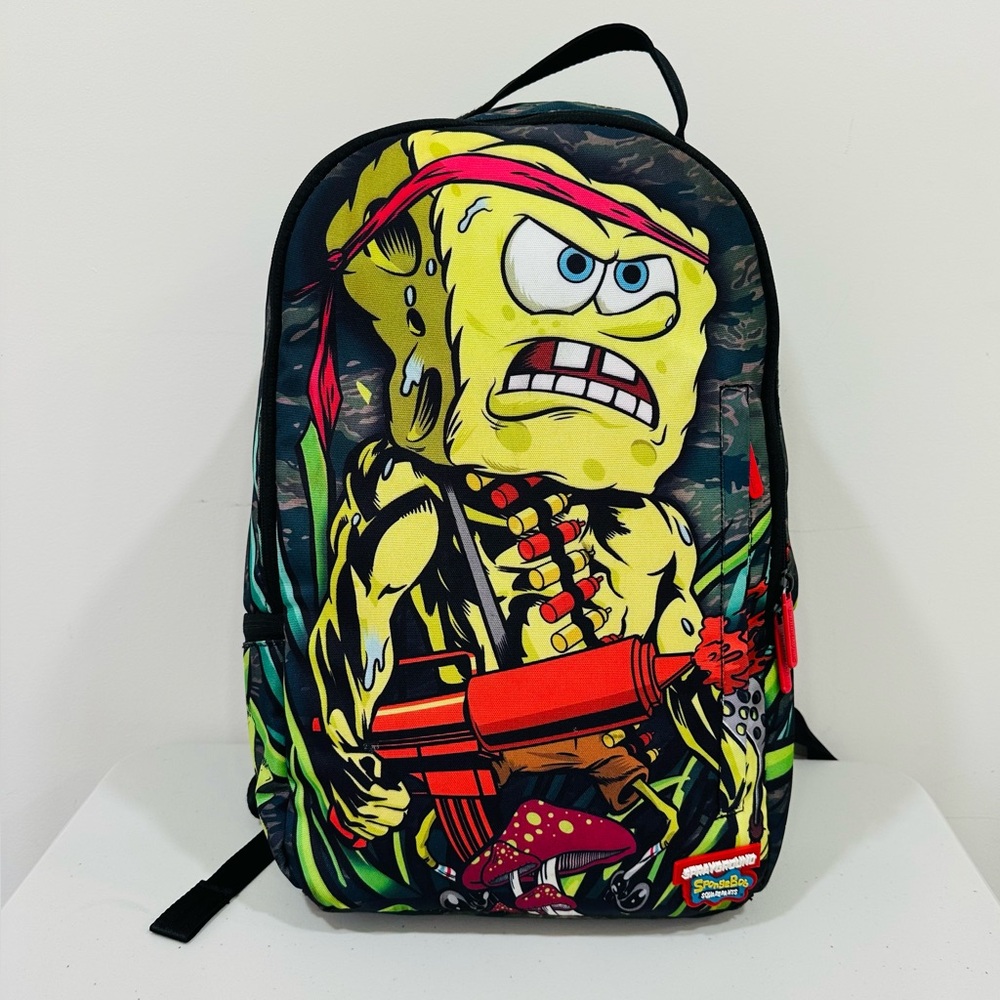 Sprayground Backpack Bookbag,‎ ULTRA RARE - SpongeBob Crayon Mayhem